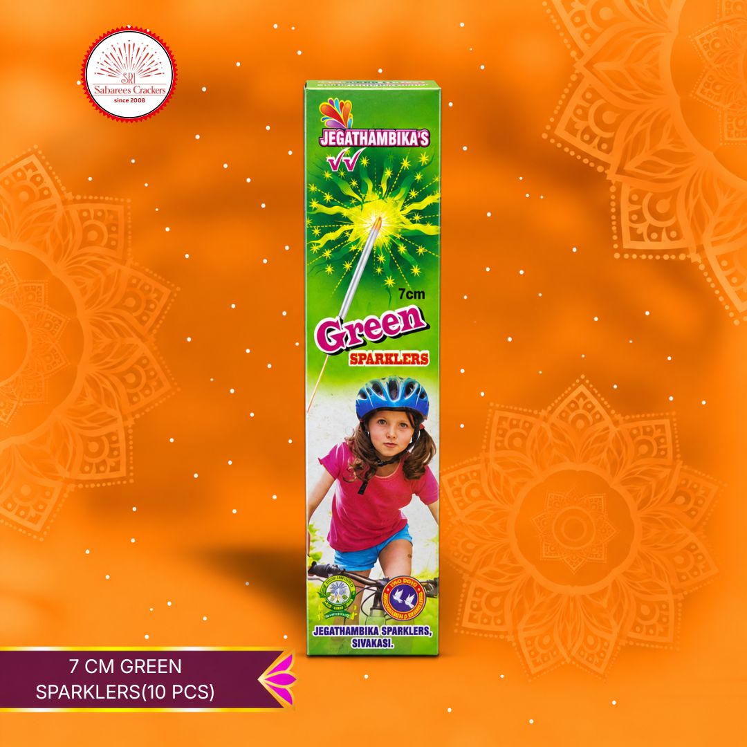 7 cm Green Sparklers